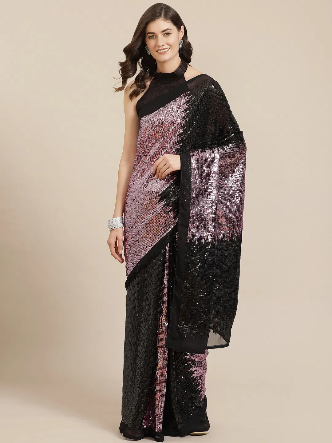 Bt 292 Georgette Fancy Party Wear Heavy Sequence Saree Collection